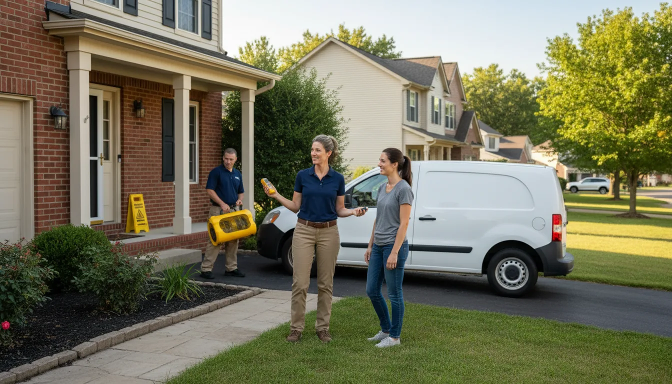 Water restoration image for Water Damage & Restoration Services in Dilley, TX
